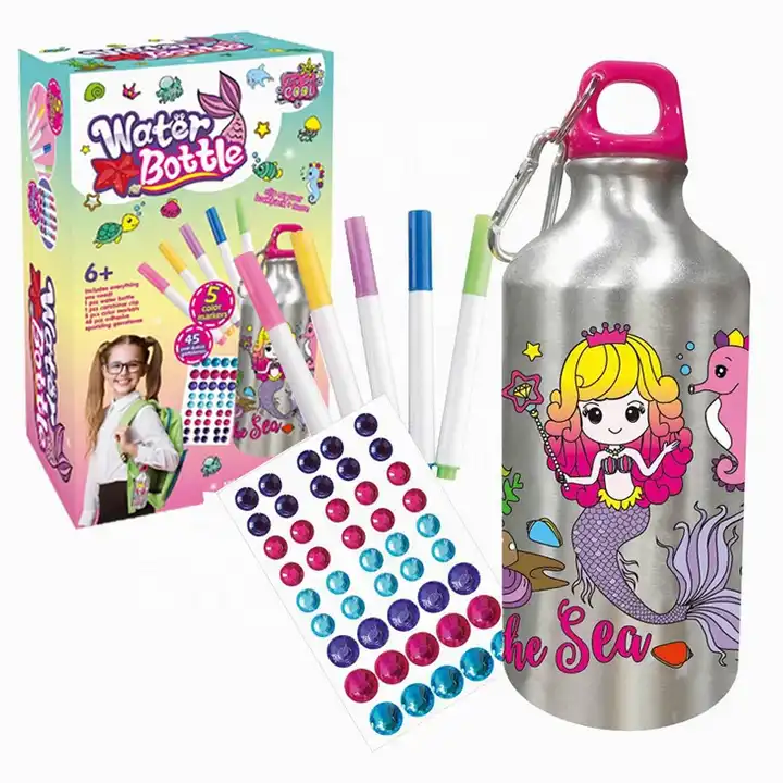 botella de agua para decorar