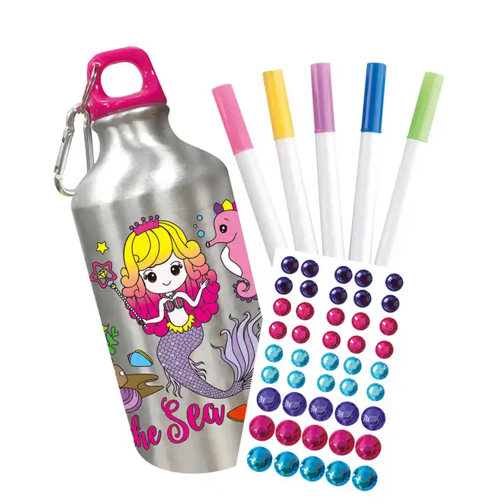 Botella de agua para decorar y colorear - Imagen 5